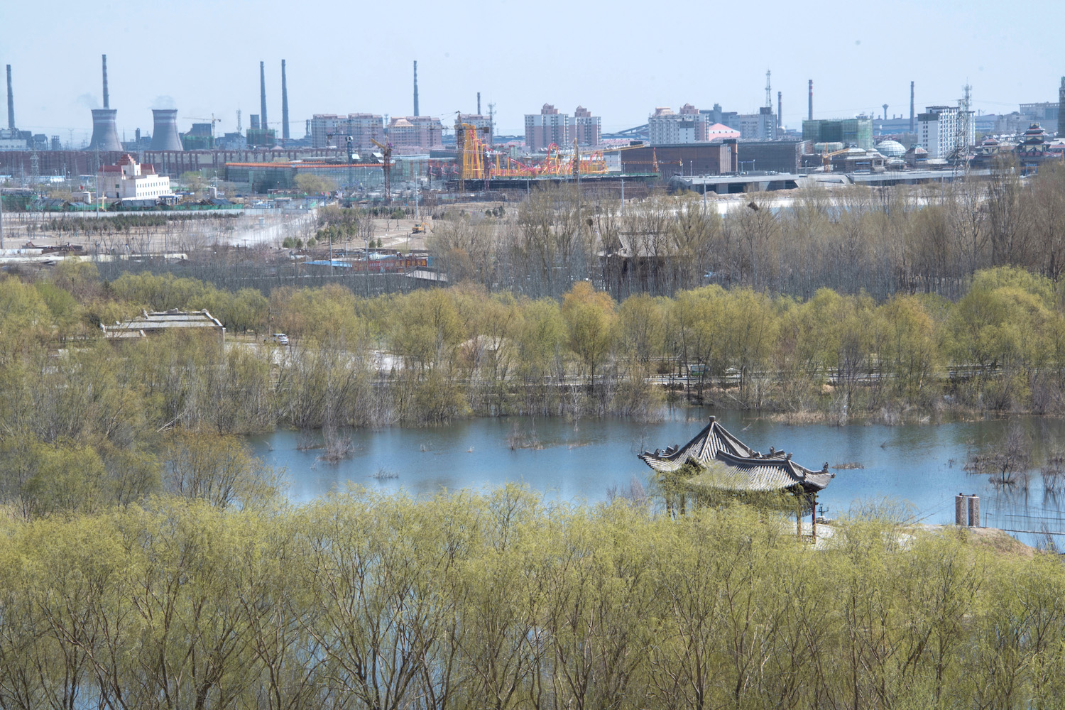 Gansu Industrial Scene Industrial scene in Gansu, China